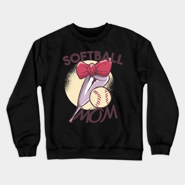 Softball Mom Crewneck Sweatshirt by Shalini Kaushal